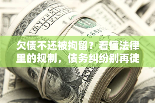 北京欠债不还被拘留？看懂法律里的规制，债务纠纷别再徒劳奔波