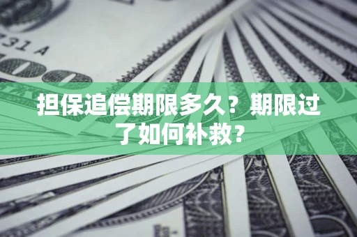 北京担保追偿期限多久？期限过了如何补救？