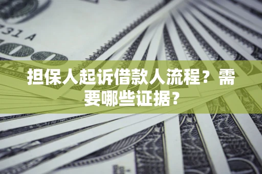 北京担保人起诉借款人流程?需要哪些证据? 北京担保人起诉借款人流程?需要哪些证据?