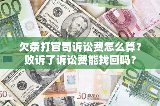 北京欠条打官司诉讼费怎么算？败诉了诉讼费能找回吗？