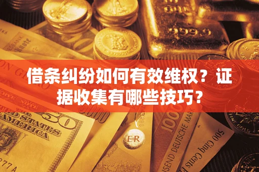 北京借条纠纷如何有效维权？证据收集有哪些技巧？